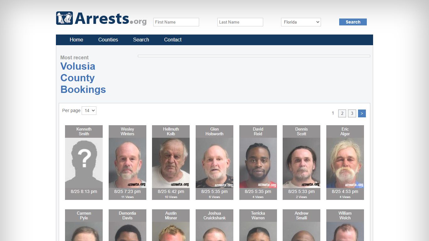 Volusia County Arrests and Inmate Search